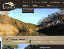 Tablet Screenshot of legacylands.com